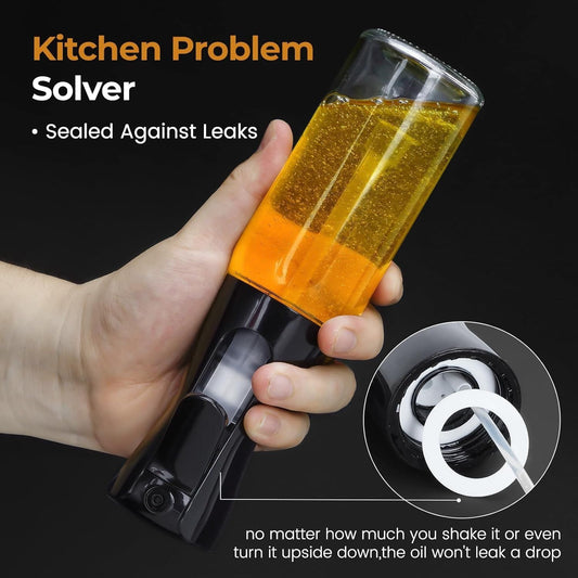 2 in 1 Olive Oil Sprayer and Oil Dispenser Bottle for Kitchen