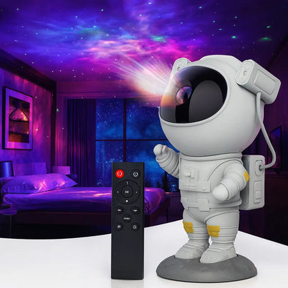 Tech Trends Star Galaxy Astronaut Projector Night Light LED Lamp for Bedroom with 360° Adjustable Timer and Remote Control