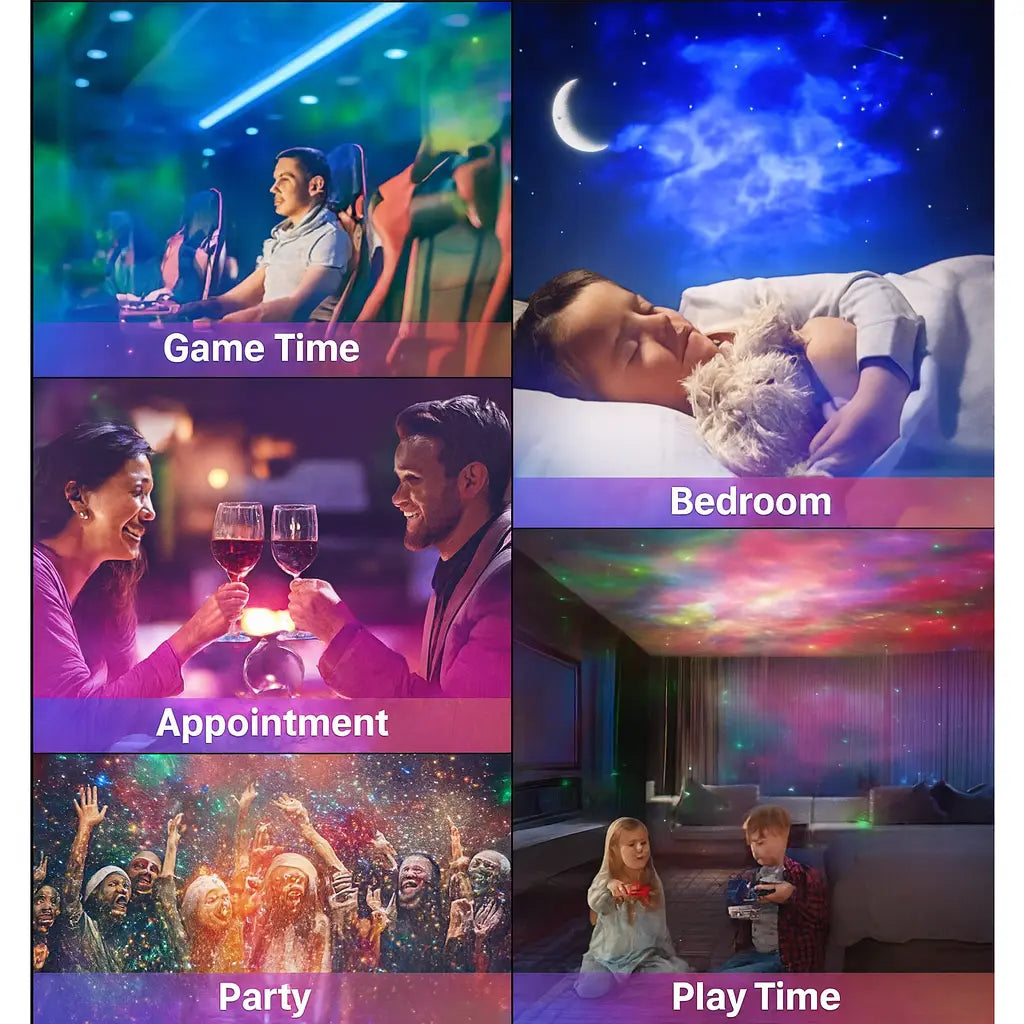 Tech Trends Star Galaxy Astronaut Projector Night Light LED Lamp for Bedroom with 360° Adjustable Timer and Remote Control