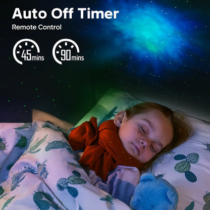 Tech Trends Star Galaxy Astronaut Projector Night Light LED Lamp for Bedroom with 360° Adjustable Timer and Remote Control