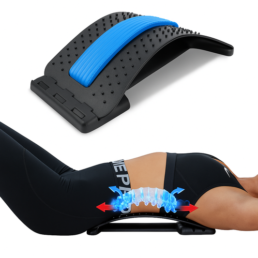 Back Acupuncture Massager and Lumbar Support Stretcher
