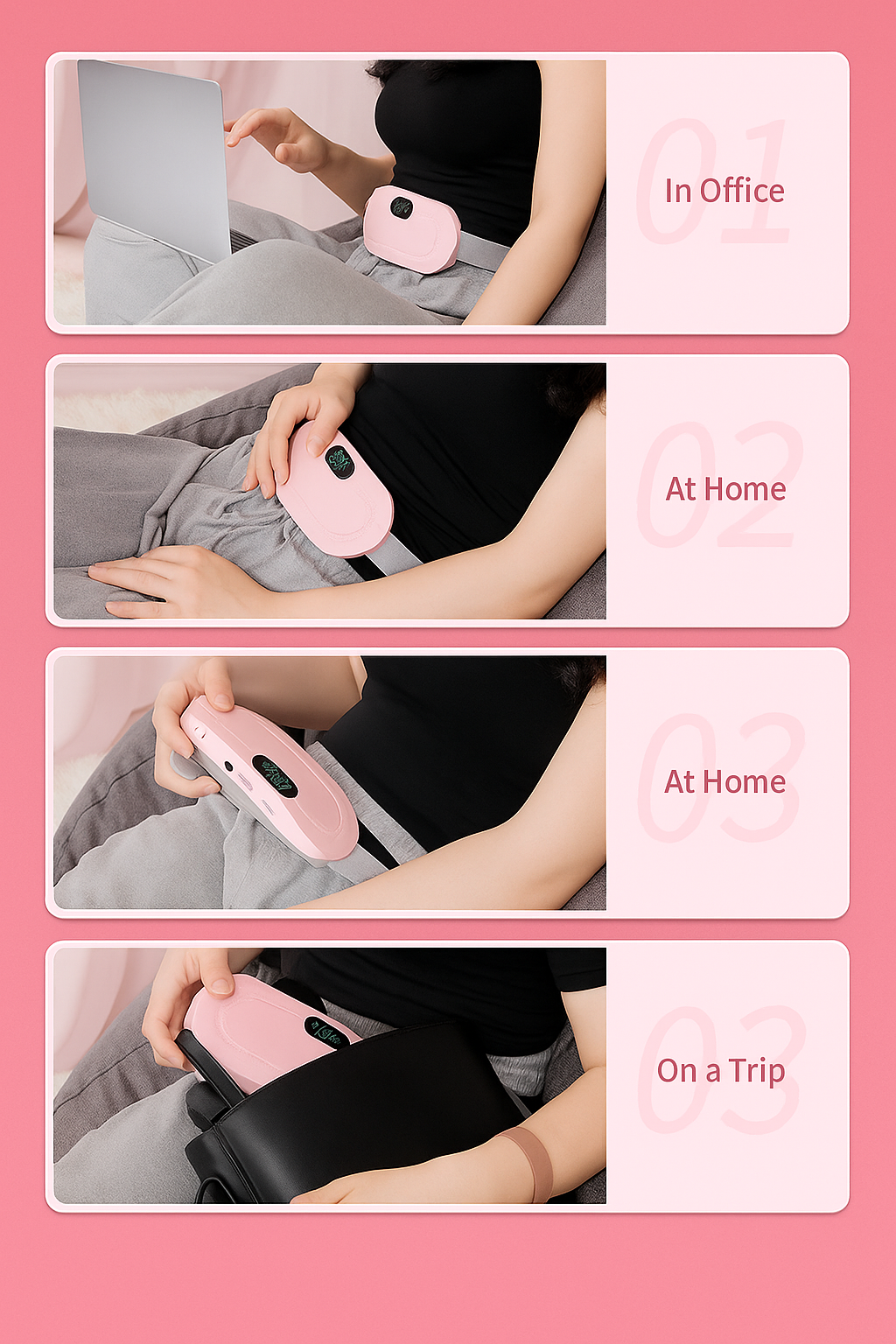 Portable Massage Heating Reusable Belt