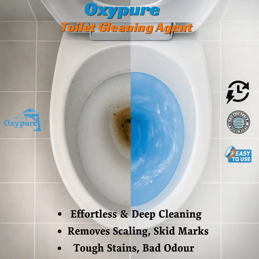 Toilet Active Oxygen Cleaner Agent, All Purpose Cleaning Powder Toilet Bowl Foam Cleaner ( Pack Of 2 )