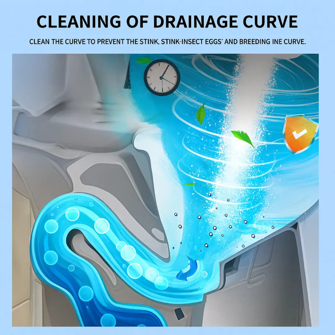 Toilet Active Oxygen Cleaner Agent, All Purpose Cleaning Powder Toilet Bowl Foam Cleaner ( Pack Of 2 )