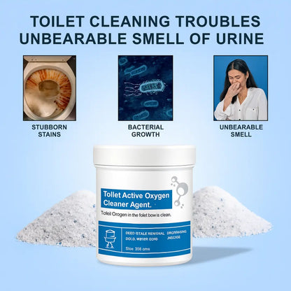 Toilet Active Oxygen Cleaner Agent, All Purpose Cleaning Powder Toilet Bowl Foam Cleaner ( Pack Of 2 )