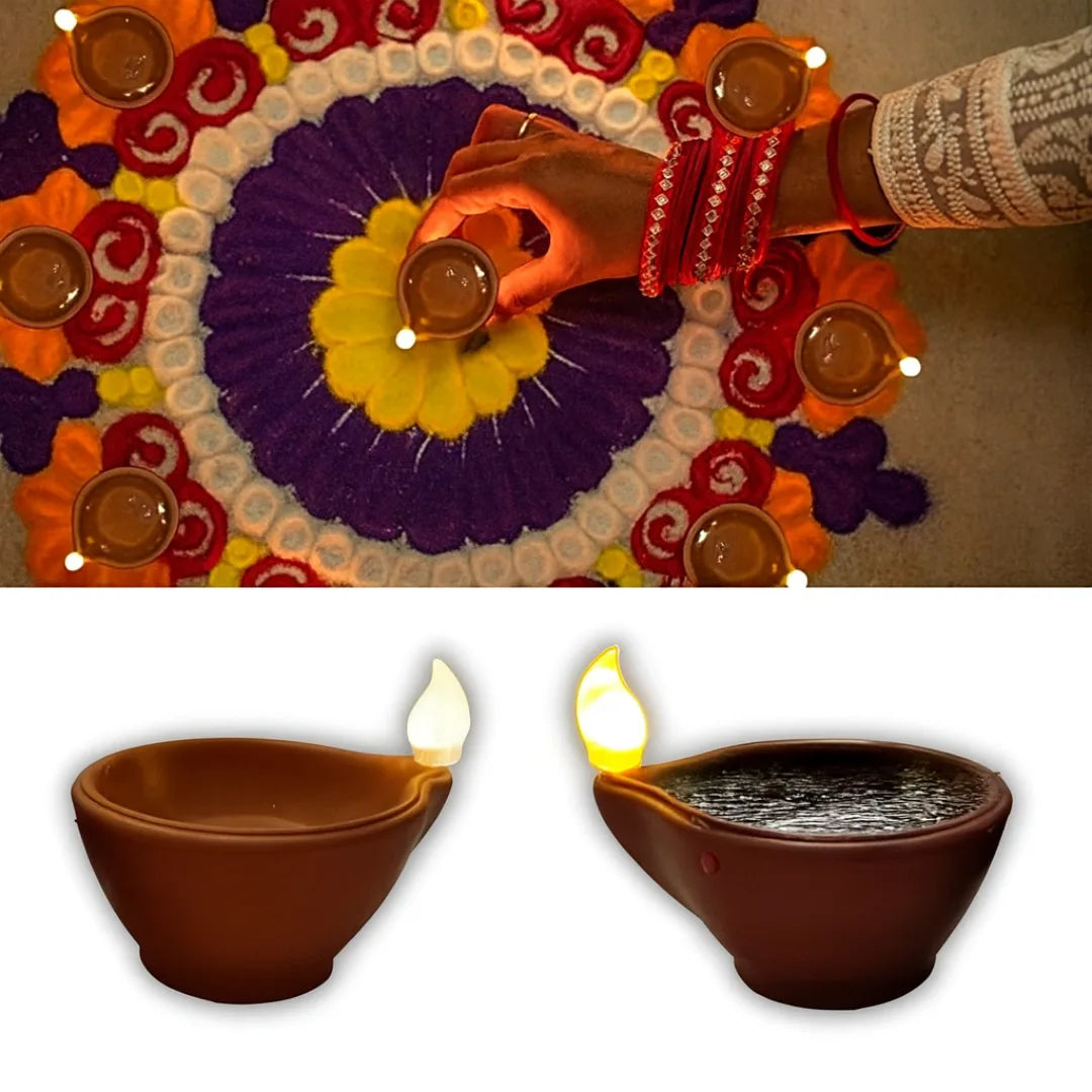Diwali LED Water Sensor Diya (Pack of 6)