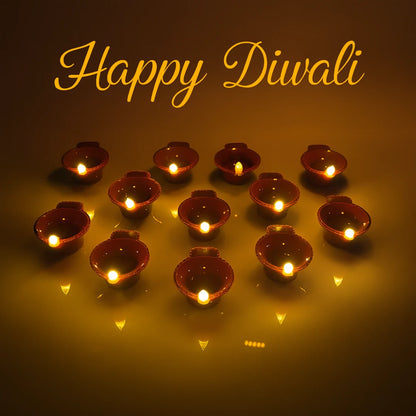 Diwali LED Water Sensor Diya (Pack of 6)