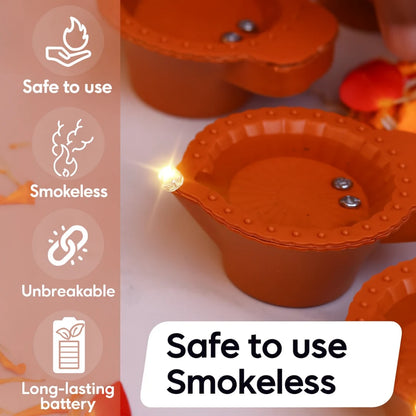 Diwali LED Water Sensor Diya (Pack of 6)