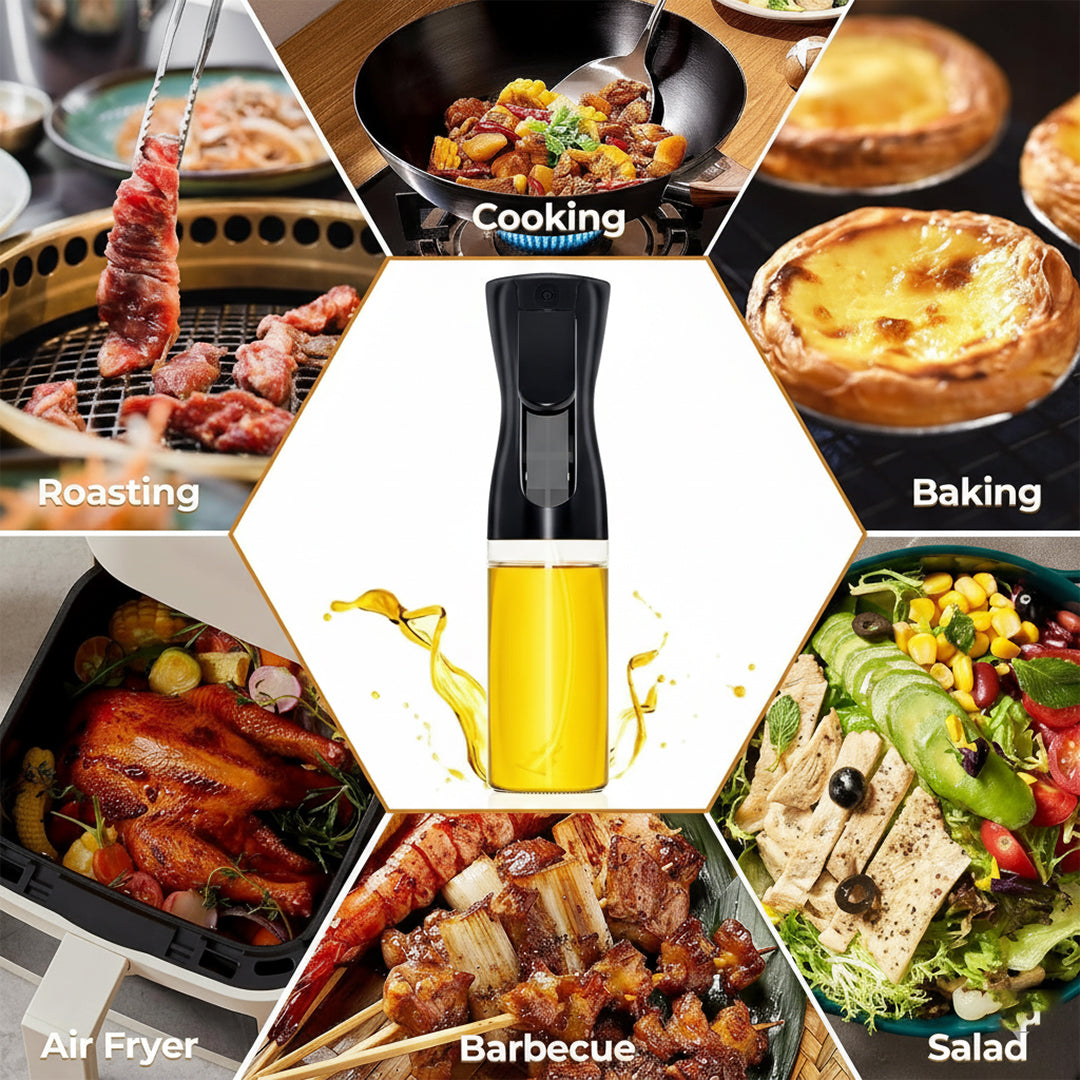 2 in 1 Olive Oil Sprayer and Oil Dispenser Bottle for Kitchen