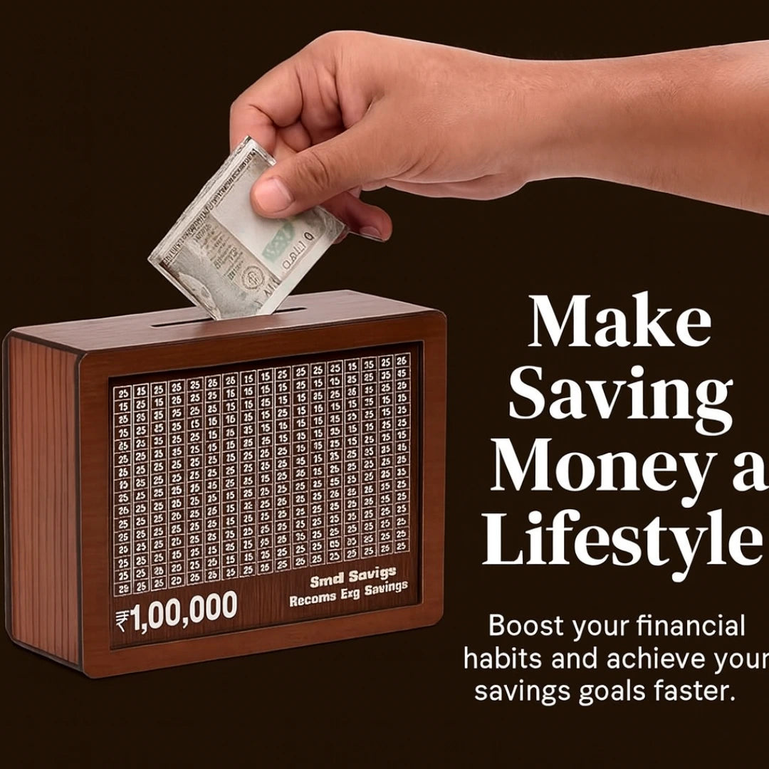 Wooden Money Saving Piggy Bank