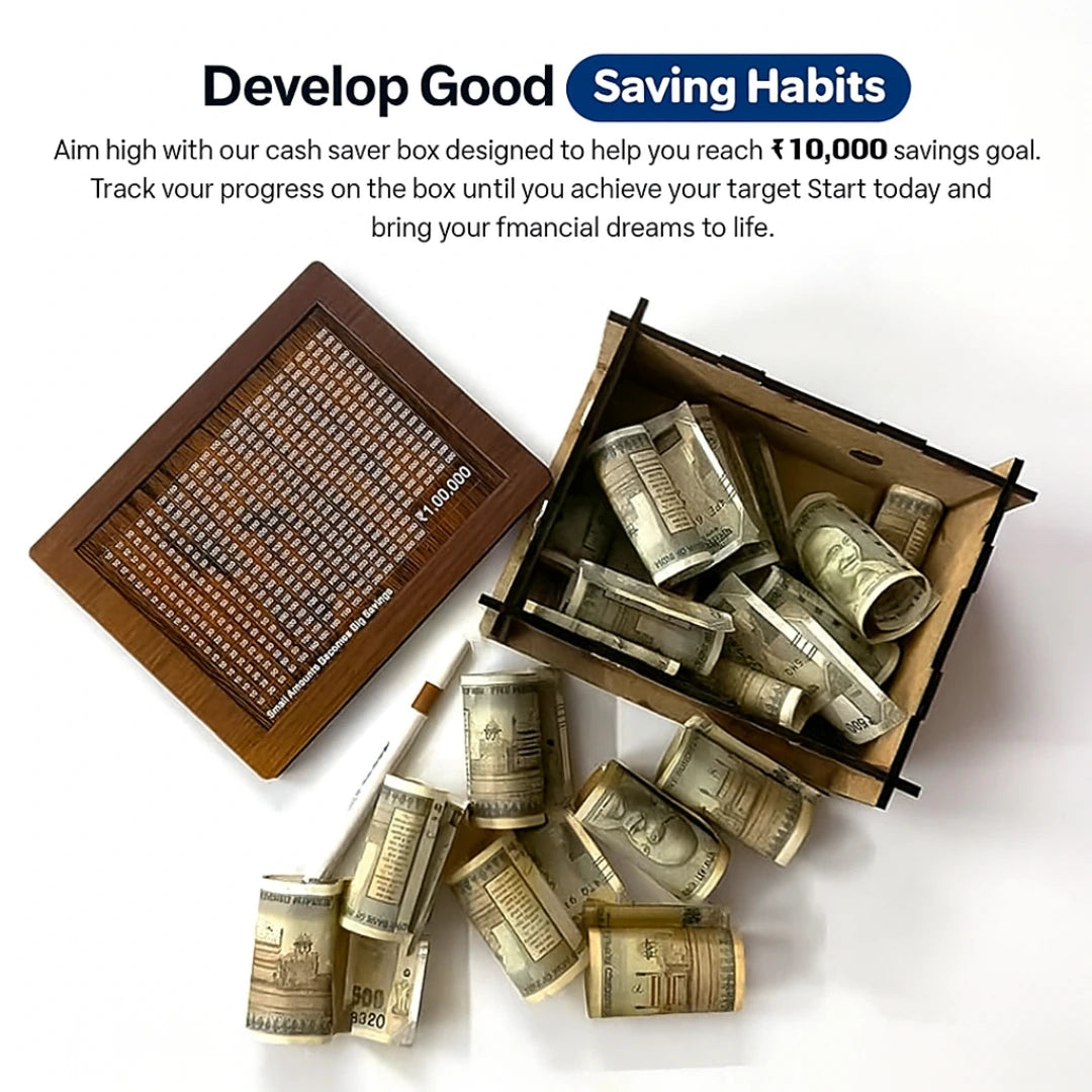 Wooden Money Saving Piggy Bank