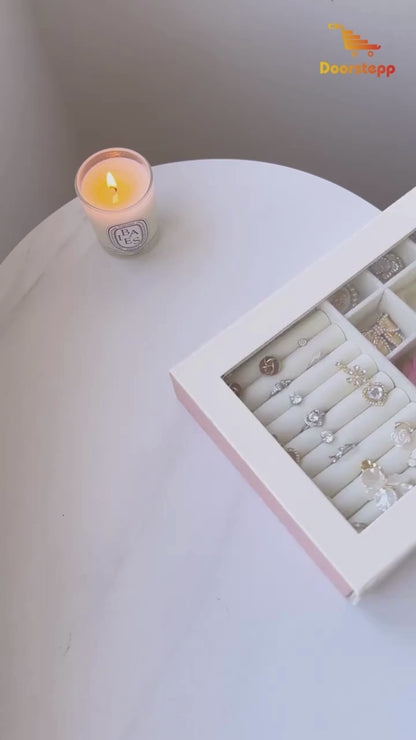 Jewelry Organizer Velvet Storage Box