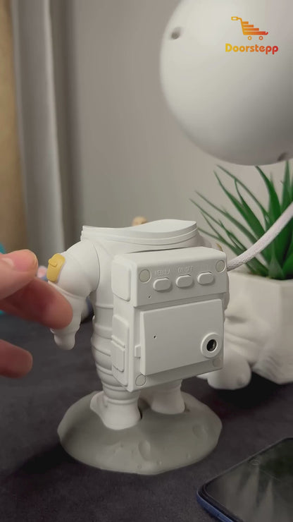 Tech Trends Star Galaxy Astronaut Projector Night Light LED Lamp for Bedroom with 360° Adjustable Timer and Remote Control